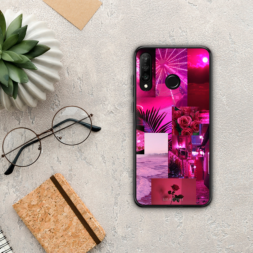 Collage Red Roses - Huawei P30 Lite case