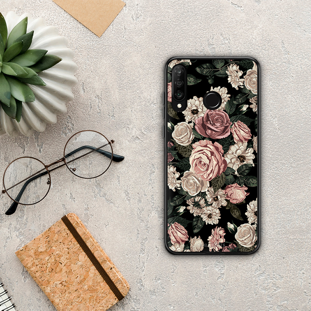 Flower Wild Roses - Huawei P30 Lite case