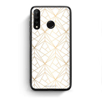 Thumbnail for 111 - Huawei P30 Lite  Luxury White Geometric case, cover, bumper
