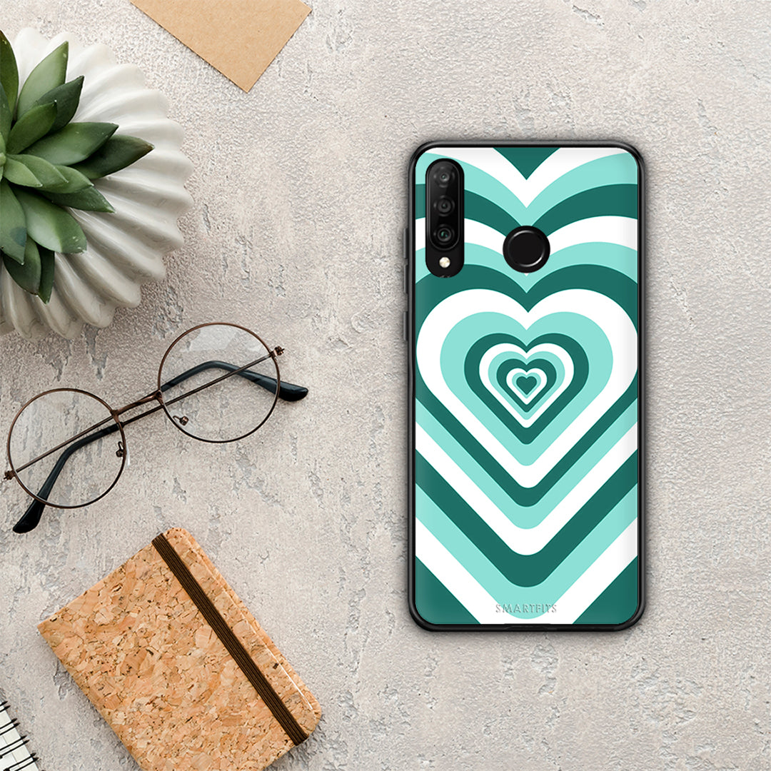 Green Hearts - Huawei P30 Lite case
