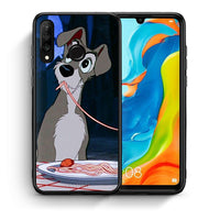 Thumbnail for Θήκη Αγίου Βαλεντίνου Huawei P30 Lite Lady And Tramp 1 από τη Smartfits με σχέδιο στο πίσω μέρος και μαύρο περίβλημα | Huawei P30 Lite Lady And Tramp 1 case with colorful back and black bezels