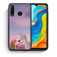 Thumbnail for Θήκη Huawei P30 Lite Lady And Tramp από τη Smartfits με σχέδιο στο πίσω μέρος και μαύρο περίβλημα | Huawei P30 Lite Lady And Tramp case with colorful back and black bezels