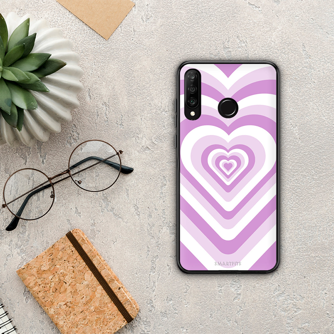 Lilac Hearts - Huawei P30 Lite case