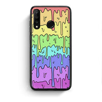 Thumbnail for Huawei P30 Lite Melting Rainbow θήκη από τη Smartfits με σχέδιο στο πίσω μέρος και μαύρο περίβλημα | Smartphone case with colorful back and black bezels by Smartfits