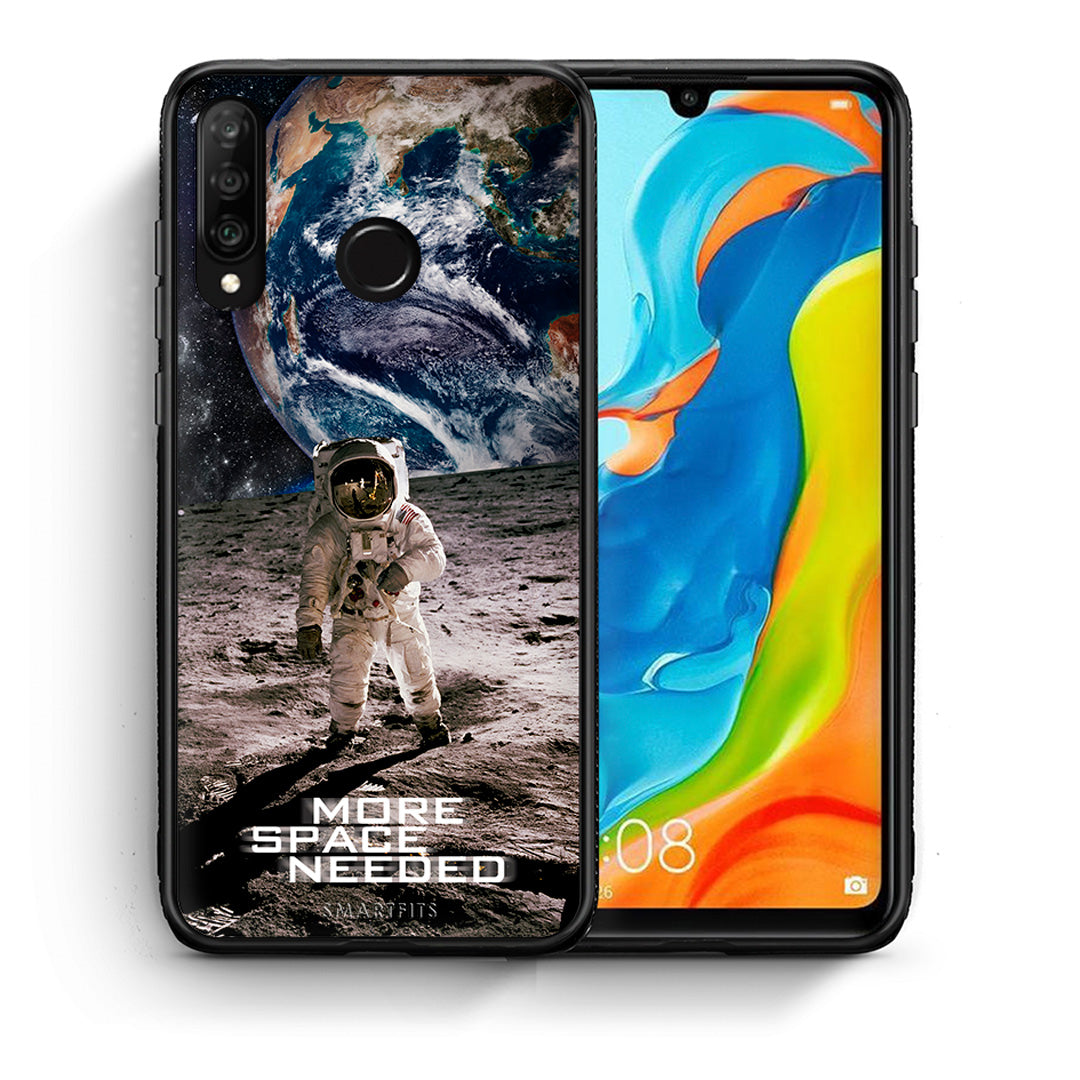 Θήκη Huawei P30 Lite More Space από τη Smartfits με σχέδιο στο πίσω μέρος και μαύρο περίβλημα | Huawei P30 Lite More Space case with colorful back and black bezels