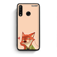 Thumbnail for Huawei P30 Lite Nick Wilde And Judy Hopps Love 1 θήκη από τη Smartfits με σχέδιο στο πίσω μέρος και μαύρο περίβλημα | Smartphone case with colorful back and black bezels by Smartfits