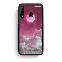 Thumbnail for Huawei P30 Lite Pink Moon Θήκη από τη Smartfits με σχέδιο στο πίσω μέρος και μαύρο περίβλημα | Smartphone case with colorful back and black bezels by Smartfits