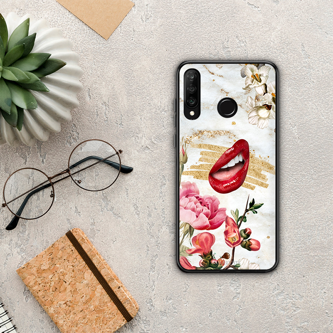 Red Lips - Huawei P30 Lite case