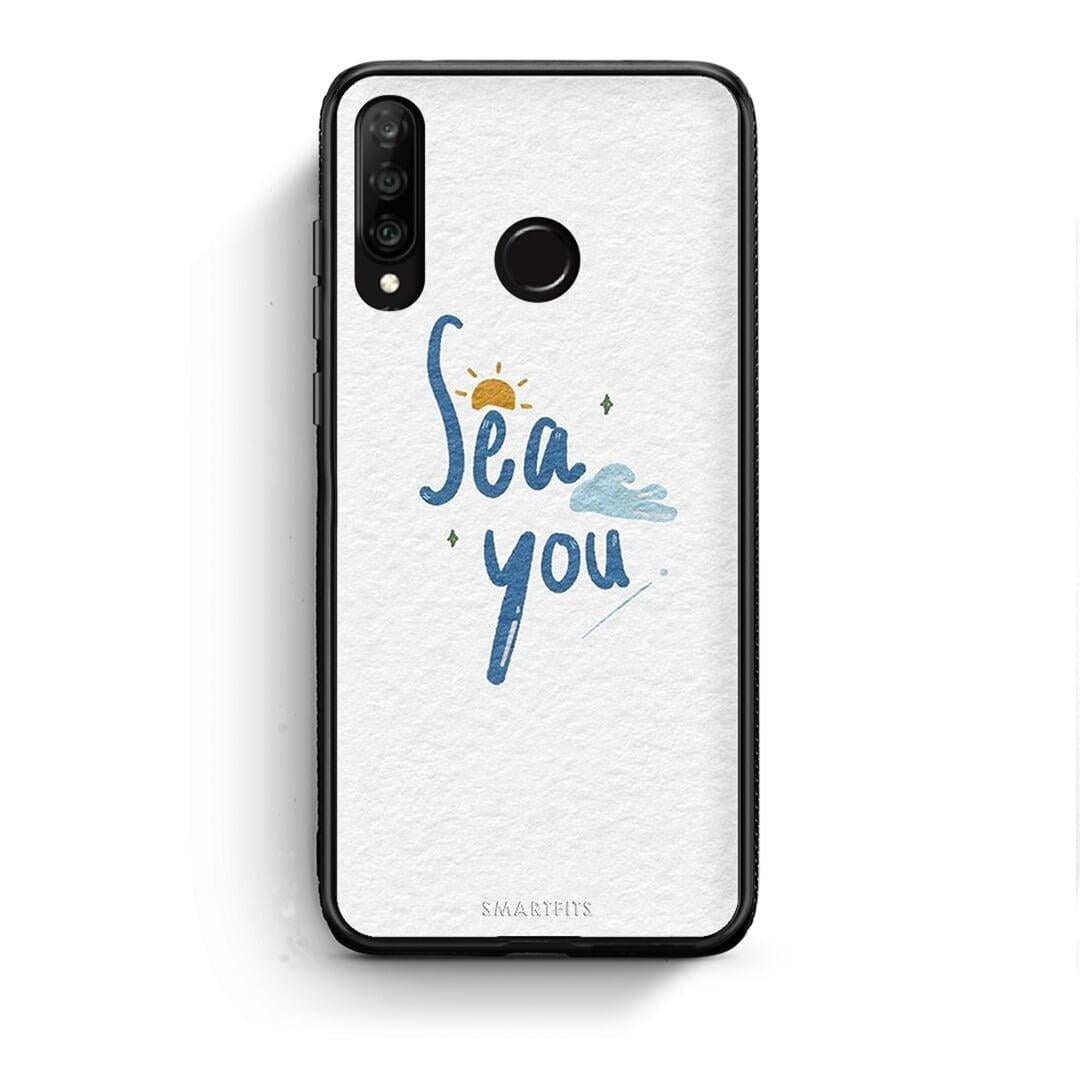 Huawei P30 Lite Sea You Θήκη από τη Smartfits με σχέδιο στο πίσω μέρος και μαύρο περίβλημα | Smartphone case with colorful back and black bezels by Smartfits