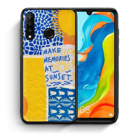 Thumbnail for Θήκη Huawei P30 Lite Sunset Memories από τη Smartfits με σχέδιο στο πίσω μέρος και μαύρο περίβλημα | Huawei P30 Lite Sunset Memories case with colorful back and black bezels