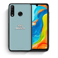 Thumbnail for Θήκη Huawei P30 Lite Positive Text από τη Smartfits με σχέδιο στο πίσω μέρος και μαύρο περίβλημα | Huawei P30 Lite Positive Text case with colorful back and black bezels