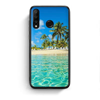 Thumbnail for Huawei P30 Lite Tropical Vibes Θήκη από τη Smartfits με σχέδιο στο πίσω μέρος και μαύρο περίβλημα | Smartphone case with colorful back and black bezels by Smartfits