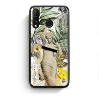 Thumbnail for Huawei P30 Lite Woman Statue θήκη από τη Smartfits με σχέδιο στο πίσω μέρος και μαύρο περίβλημα | Smartphone case with colorful back and black bezels by Smartfits