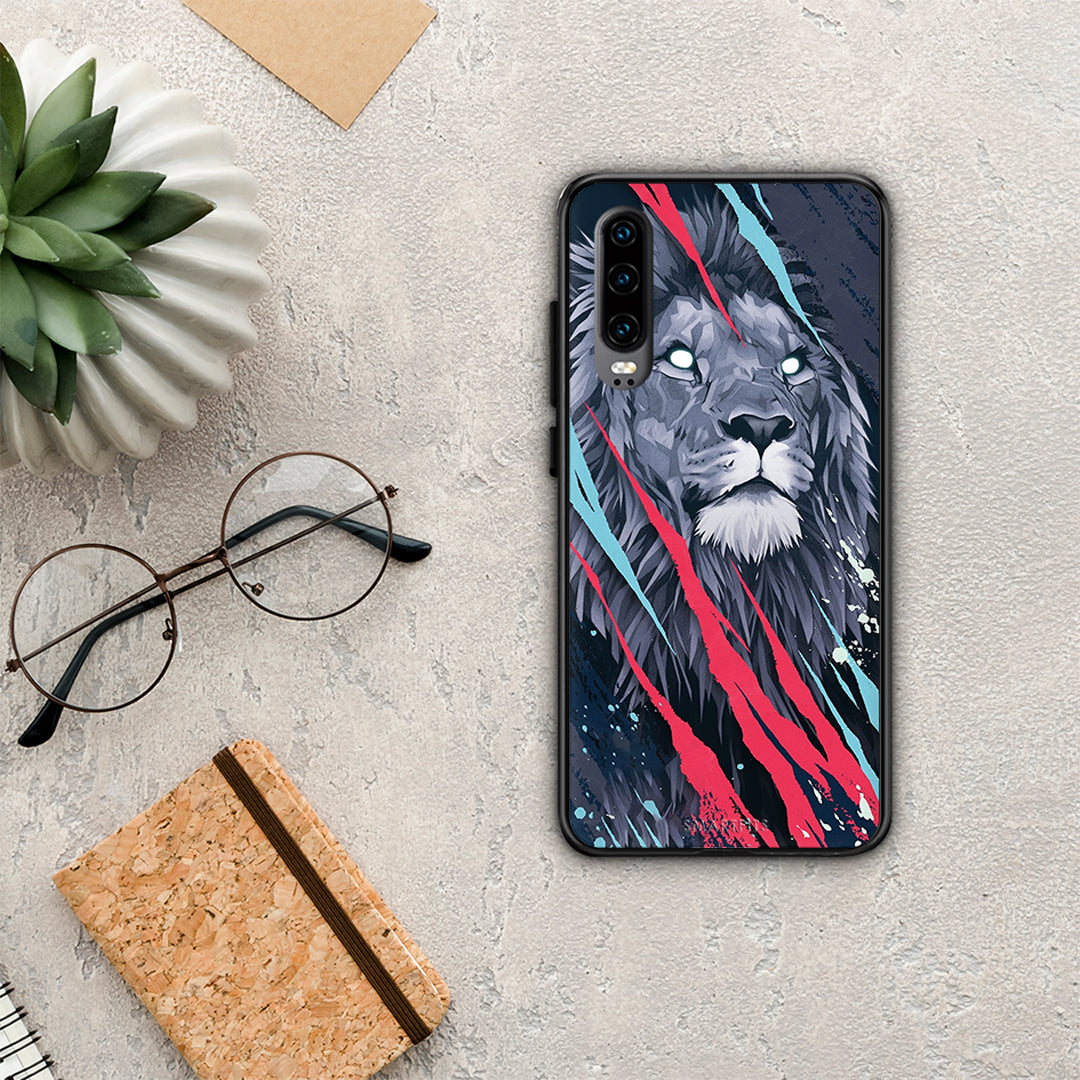 PopArt Lion Designer - Huawei P30 case