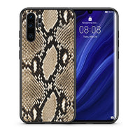 Thumbnail for Θήκη Huawei P30 Pro Fashion Snake Animal από τη Smartfits με σχέδιο στο πίσω μέρος και μαύρο περίβλημα | Huawei P30 Pro Fashion Snake Animal case with colorful back and black bezels