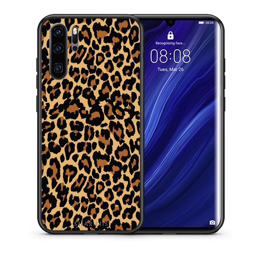 Θήκη Huawei P30 Pro Leopard Animal από τη Smartfits με σχέδιο στο πίσω μέρος και μαύρο περίβλημα | Huawei P30 Pro Leopard Animal case with colorful back and black bezels