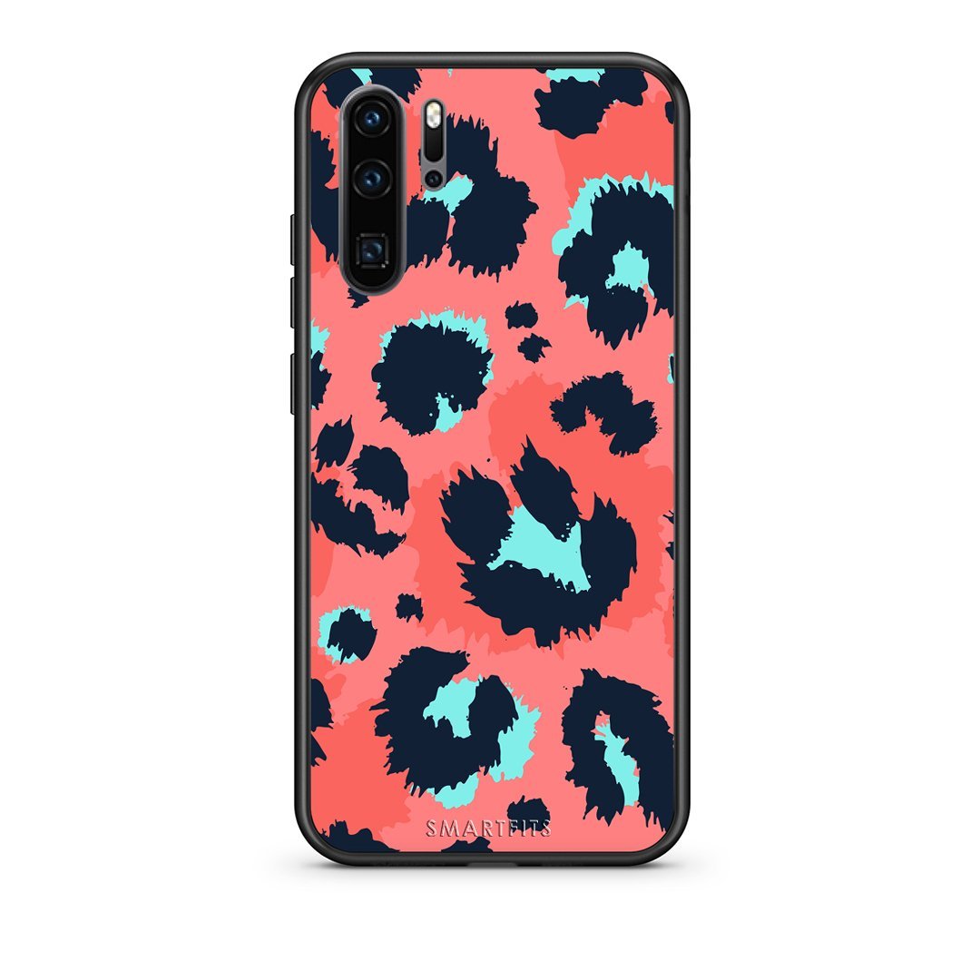 22 - Huawei P30 Pro  Pink Leopard Animal case, cover, bumper