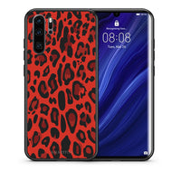Thumbnail for Θήκη Huawei P30 Pro Red Leopard Animal από τη Smartfits με σχέδιο στο πίσω μέρος και μαύρο περίβλημα | Huawei P30 Pro Red Leopard Animal case with colorful back and black bezels