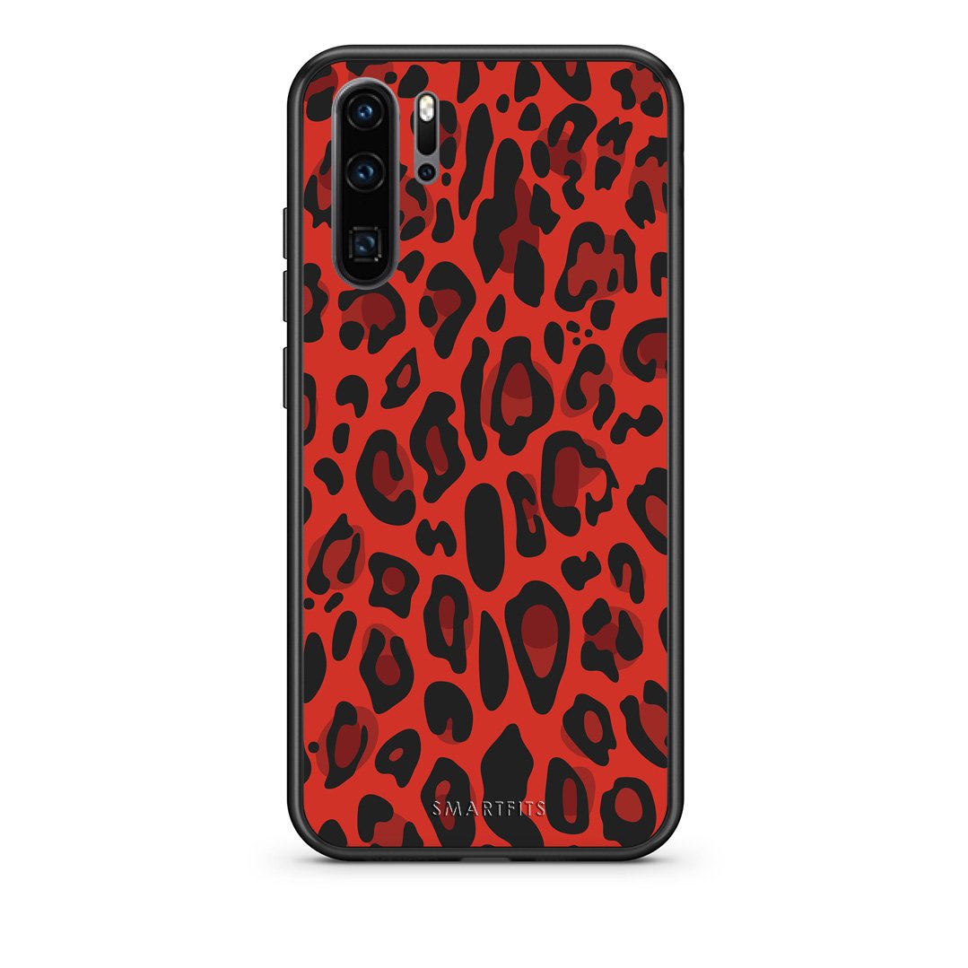 4 - Huawei P30 Pro Red Leopard Animal case, cover, bumper