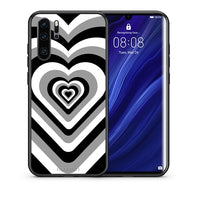 Thumbnail for Θήκη Huawei P30 Pro Black Hearts από τη Smartfits με σχέδιο στο πίσω μέρος και μαύρο περίβλημα | Huawei P30 Pro Black Hearts case with colorful back and black bezels