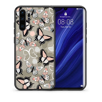 Thumbnail for Θήκη Huawei P30 Pro Butterflies Boho από τη Smartfits με σχέδιο στο πίσω μέρος και μαύρο περίβλημα | Huawei P30 Pro Butterflies Boho case with colorful back and black bezels