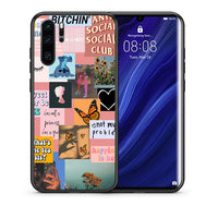 Thumbnail for Θήκη Αγίου Βαλεντίνου Huawei P30 Pro Collage Bitchin από τη Smartfits με σχέδιο στο πίσω μέρος και μαύρο περίβλημα | Huawei P30 Pro Collage Bitchin case with colorful back and black bezels