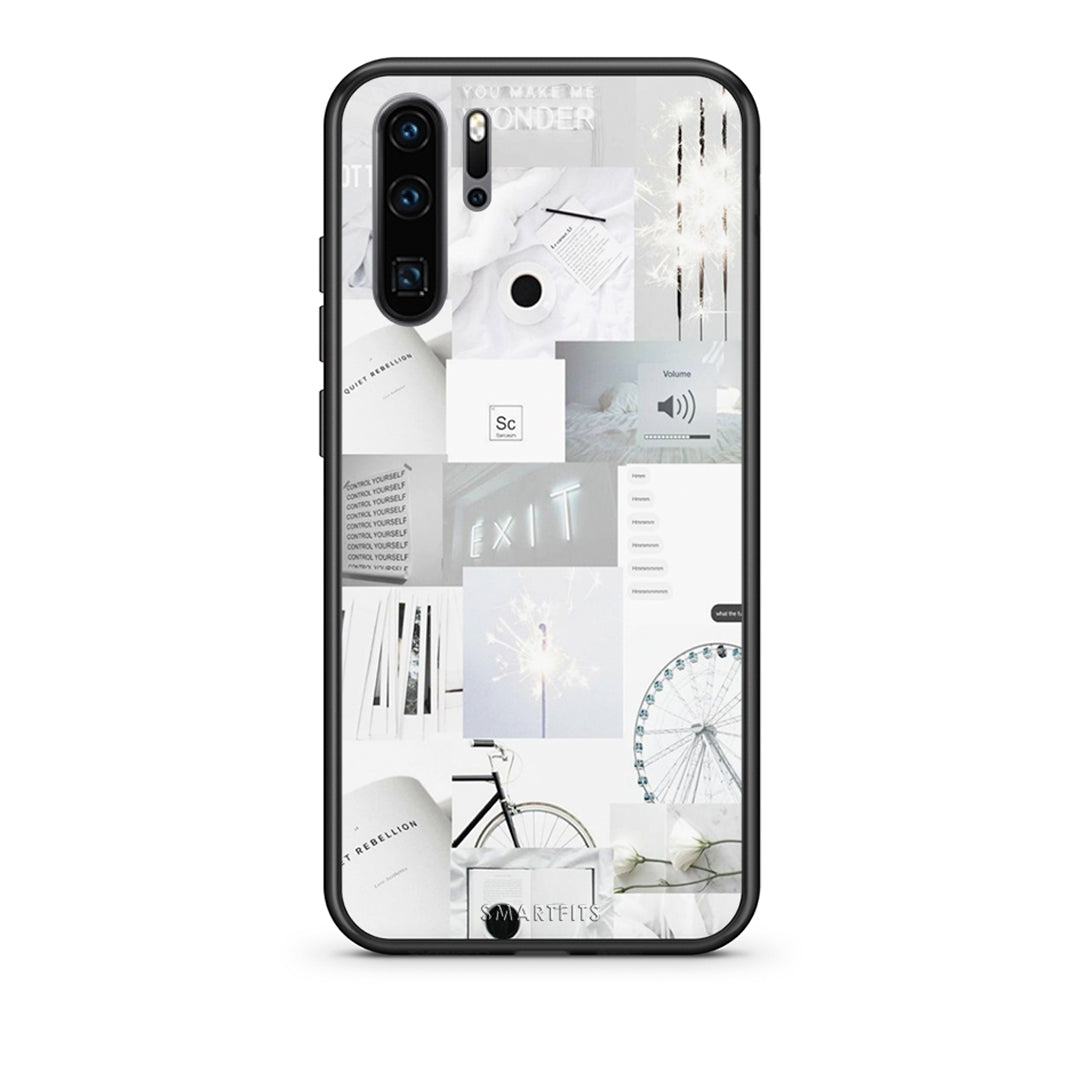 Huawei P30 Pro Collage Make Me Wonder Θήκη Αγίου Βαλεντίνου από τη Smartfits με σχέδιο στο πίσω μέρος και μαύρο περίβλημα | Smartphone case with colorful back and black bezels by Smartfits