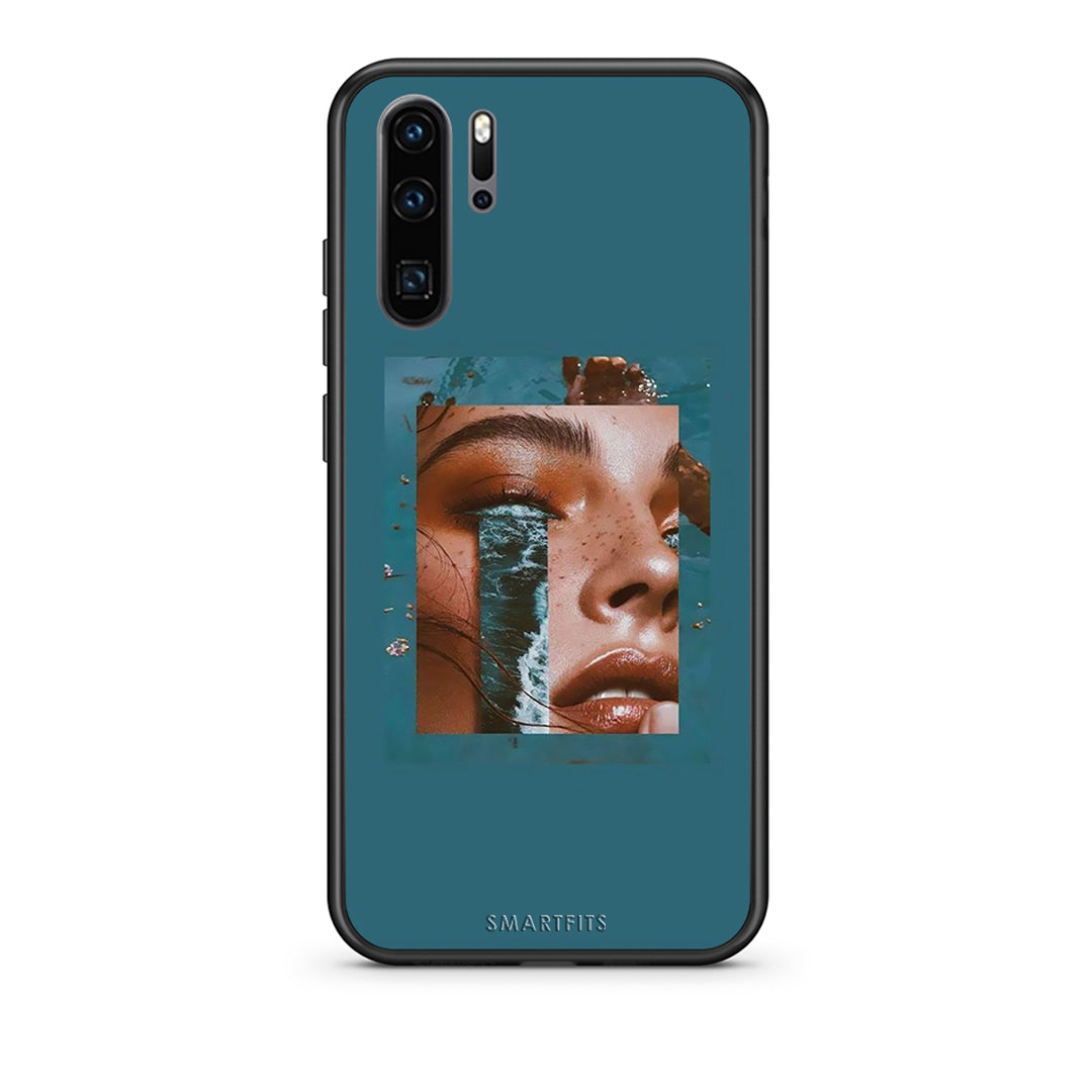 Huawei P30 Pro Cry An Ocean θήκη από τη Smartfits με σχέδιο στο πίσω μέρος και μαύρο περίβλημα | Smartphone case with colorful back and black bezels by Smartfits