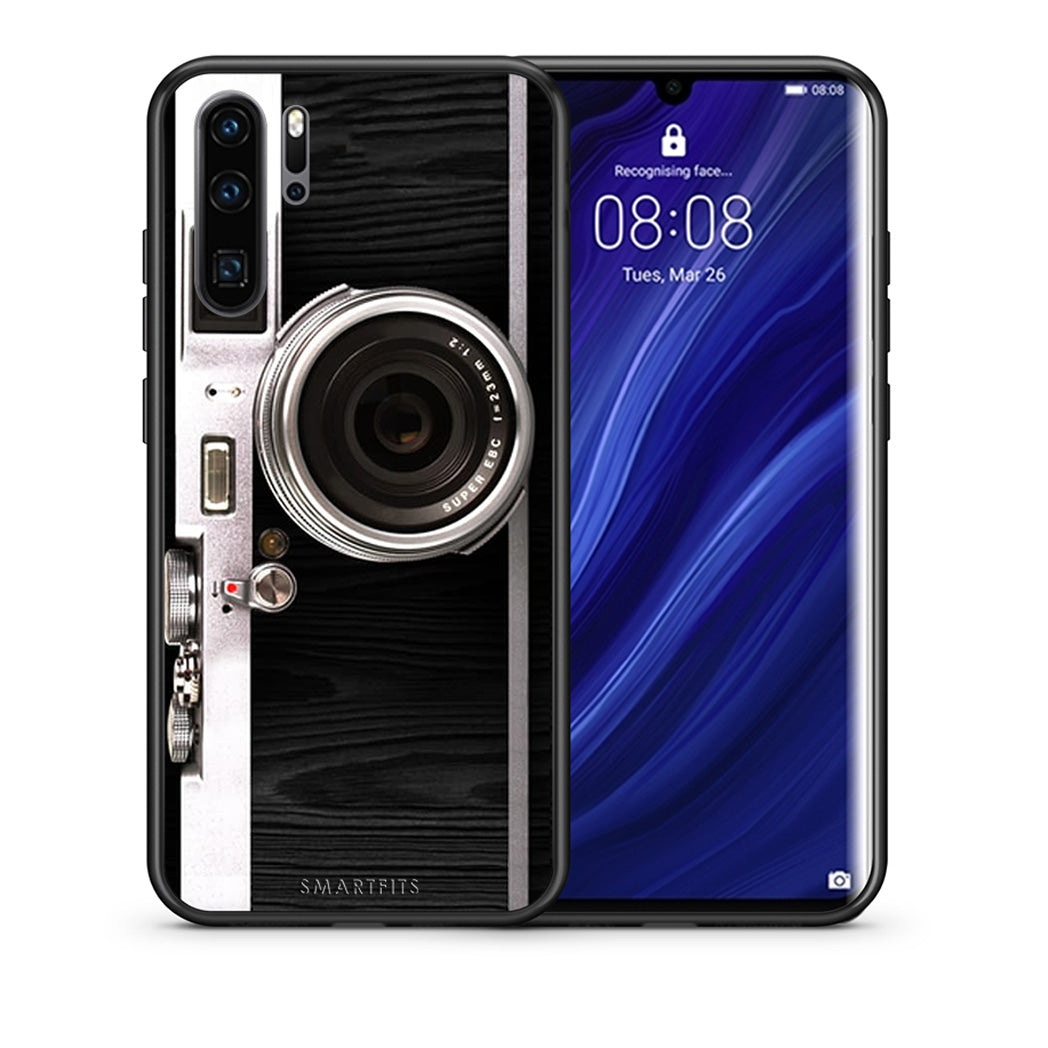 Θήκη Huawei P30 Pro Emily In Paris από τη Smartfits με σχέδιο στο πίσω μέρος και μαύρο περίβλημα | Huawei P30 Pro Emily In Paris case with colorful back and black bezels