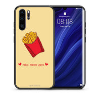Thumbnail for Θήκη Αγίου Βαλεντίνου Huawei P30 Pro Fries Before Guys από τη Smartfits με σχέδιο στο πίσω μέρος και μαύρο περίβλημα | Huawei P30 Pro Fries Before Guys case with colorful back and black bezels
