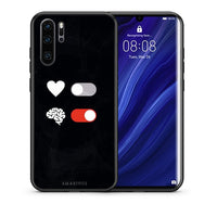 Thumbnail for Θήκη Αγίου Βαλεντίνου Huawei P30 Pro Heart Vs Brain από τη Smartfits με σχέδιο στο πίσω μέρος και μαύρο περίβλημα | Huawei P30 Pro Heart Vs Brain case with colorful back and black bezels