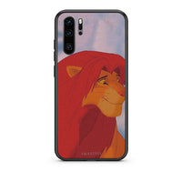 Thumbnail for Huawei P30 Pro Lion Love 1 Θήκη Αγίου Βαλεντίνου από τη Smartfits με σχέδιο στο πίσω μέρος και μαύρο περίβλημα | Smartphone case with colorful back and black bezels by Smartfits