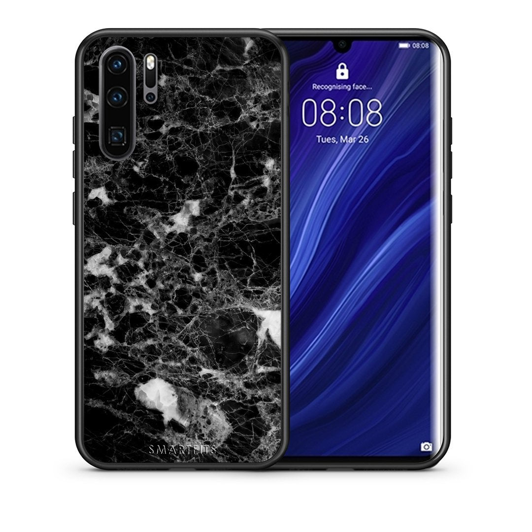 Θήκη Huawei P30 Pro Male Marble από τη Smartfits με σχέδιο στο πίσω μέρος και μαύρο περίβλημα | Huawei P30 Pro Male Marble case with colorful back and black bezels