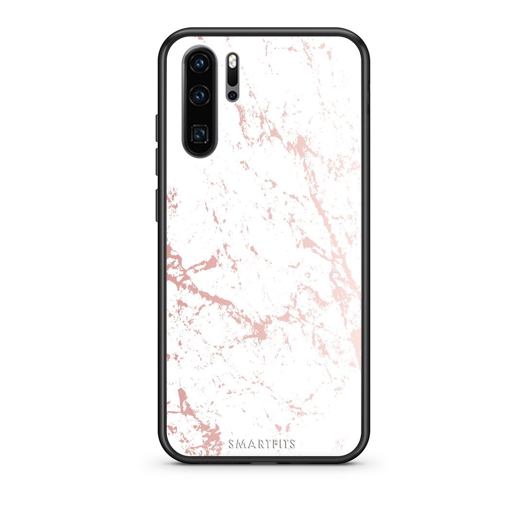 116 - Huawei P30 Pro  Pink Splash Marble case, cover, bumper