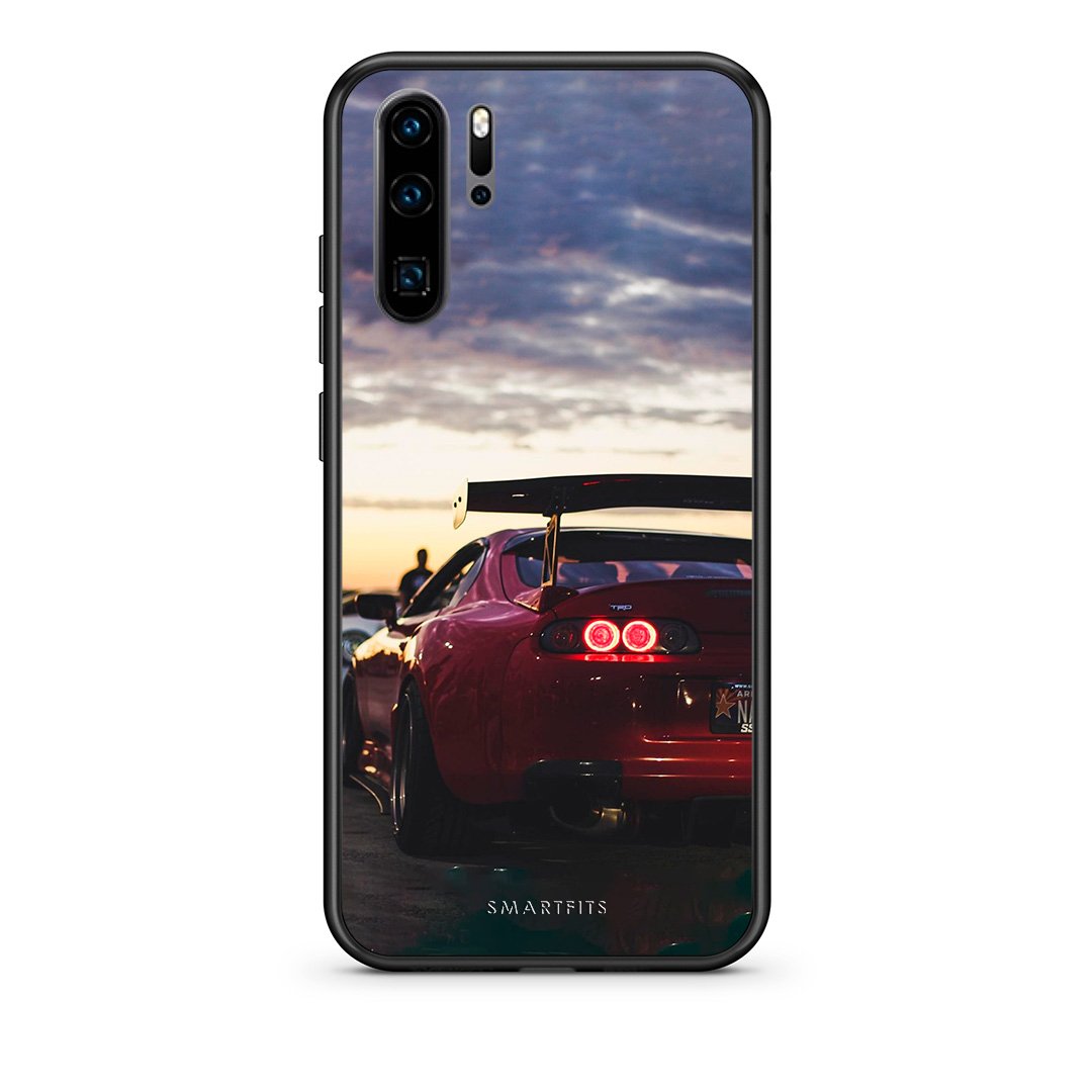 Huawei P30 Pro Racing Supra θήκη από τη Smartfits με σχέδιο στο πίσω μέρος και μαύρο περίβλημα | Smartphone case with colorful back and black bezels by Smartfits