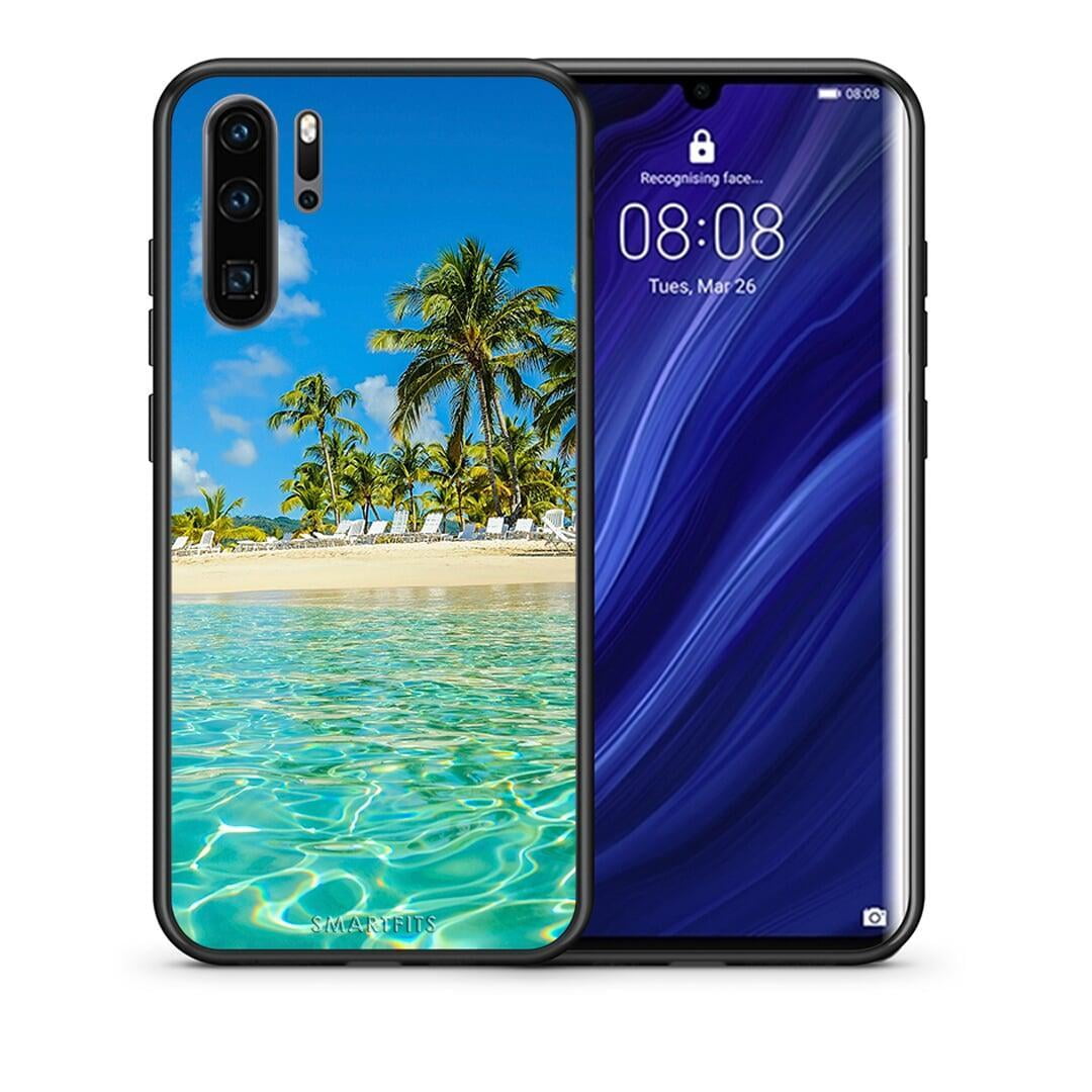 Θήκη Huawei P30 Pro Tropical Vibes από τη Smartfits με σχέδιο στο πίσω μέρος και μαύρο περίβλημα | Huawei P30 Pro Tropical Vibes case with colorful back and black bezels