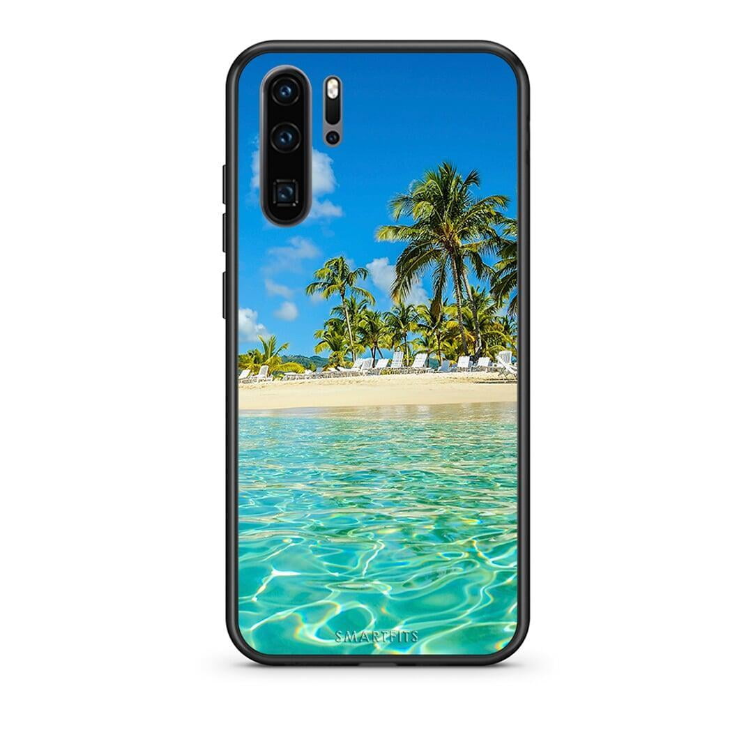 Huawei P30 Pro Tropical Vibes Θήκη από τη Smartfits με σχέδιο στο πίσω μέρος και μαύρο περίβλημα | Smartphone case with colorful back and black bezels by Smartfits