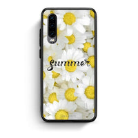 Thumbnail for Huawei P30 Summer Daisies Θήκη από τη Smartfits με σχέδιο στο πίσω μέρος και μαύρο περίβλημα | Smartphone case with colorful back and black bezels by Smartfits