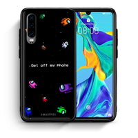 Thumbnail for Θήκη Huawei P30 AFK Text από τη Smartfits με σχέδιο στο πίσω μέρος και μαύρο περίβλημα | Huawei P30 AFK Text case with colorful back and black bezels