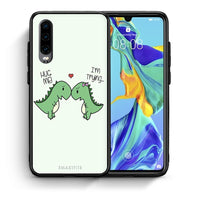 Thumbnail for Θήκη Huawei P30 Rex Valentine από τη Smartfits με σχέδιο στο πίσω μέρος και μαύρο περίβλημα | Huawei P30 Rex Valentine case with colorful back and black bezels