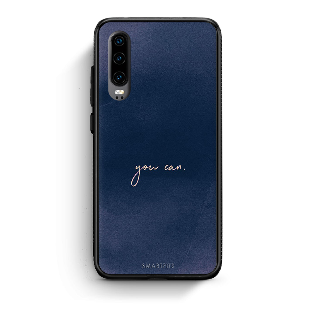 Huawei P30 You Can θήκη από τη Smartfits με σχέδιο στο πίσω μέρος και μαύρο περίβλημα | Smartphone case with colorful back and black bezels by Smartfits