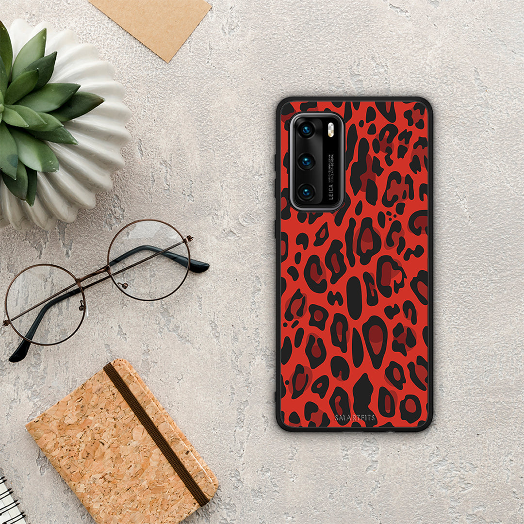 Animal Red Leopard - Huawei P40 case