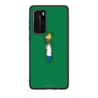 Thumbnail for Huawei P40 Bush Man Θήκη Αγίου Βαλεντίνου από τη Smartfits με σχέδιο στο πίσω μέρος και μαύρο περίβλημα | Smartphone case with colorful back and black bezels by Smartfits