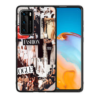 Thumbnail for Θήκη Αγίου Βαλεντίνου Huawei P40 Collage Fashion από τη Smartfits με σχέδιο στο πίσω μέρος και μαύρο περίβλημα | Huawei P40 Collage Fashion case with colorful back and black bezels