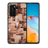 Thumbnail for Θήκη Αγίου Βαλεντίνου Huawei P40 Collage You Can από τη Smartfits με σχέδιο στο πίσω μέρος και μαύρο περίβλημα | Huawei P40 Collage You Can case with colorful back and black bezels