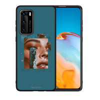 Thumbnail for Θήκη Huawei P40 Cry An Ocean από τη Smartfits με σχέδιο στο πίσω μέρος και μαύρο περίβλημα | Huawei P40 Cry An Ocean case with colorful back and black bezels