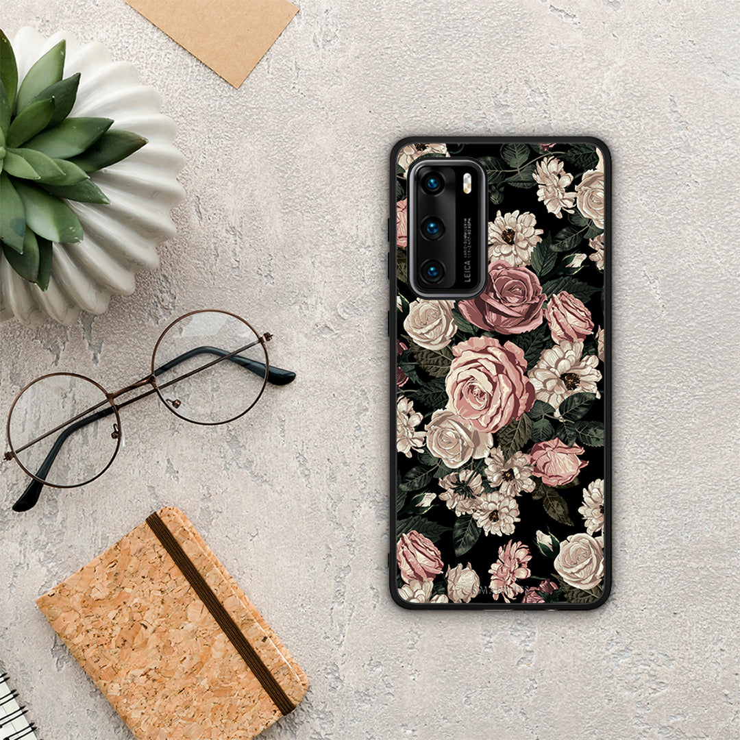 Flower Wild Roses - Huawei P40 case