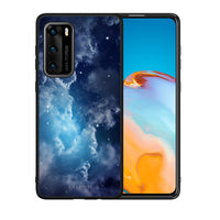 Thumbnail for Θήκη Huawei P40 Blue Sky Galaxy από τη Smartfits με σχέδιο στο πίσω μέρος και μαύρο περίβλημα | Huawei P40 Blue Sky Galaxy case with colorful back and black bezels