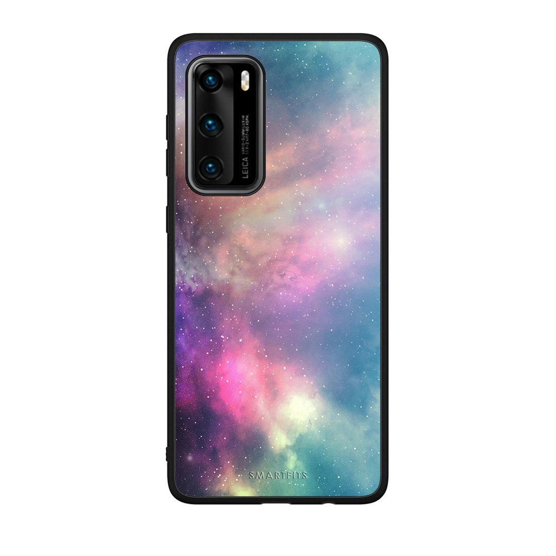 105 - Huawei P40  Rainbow Galaxy case, cover, bumper