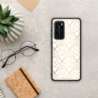 Thumbnail for Geometric Luxury White - Huawei P40 case